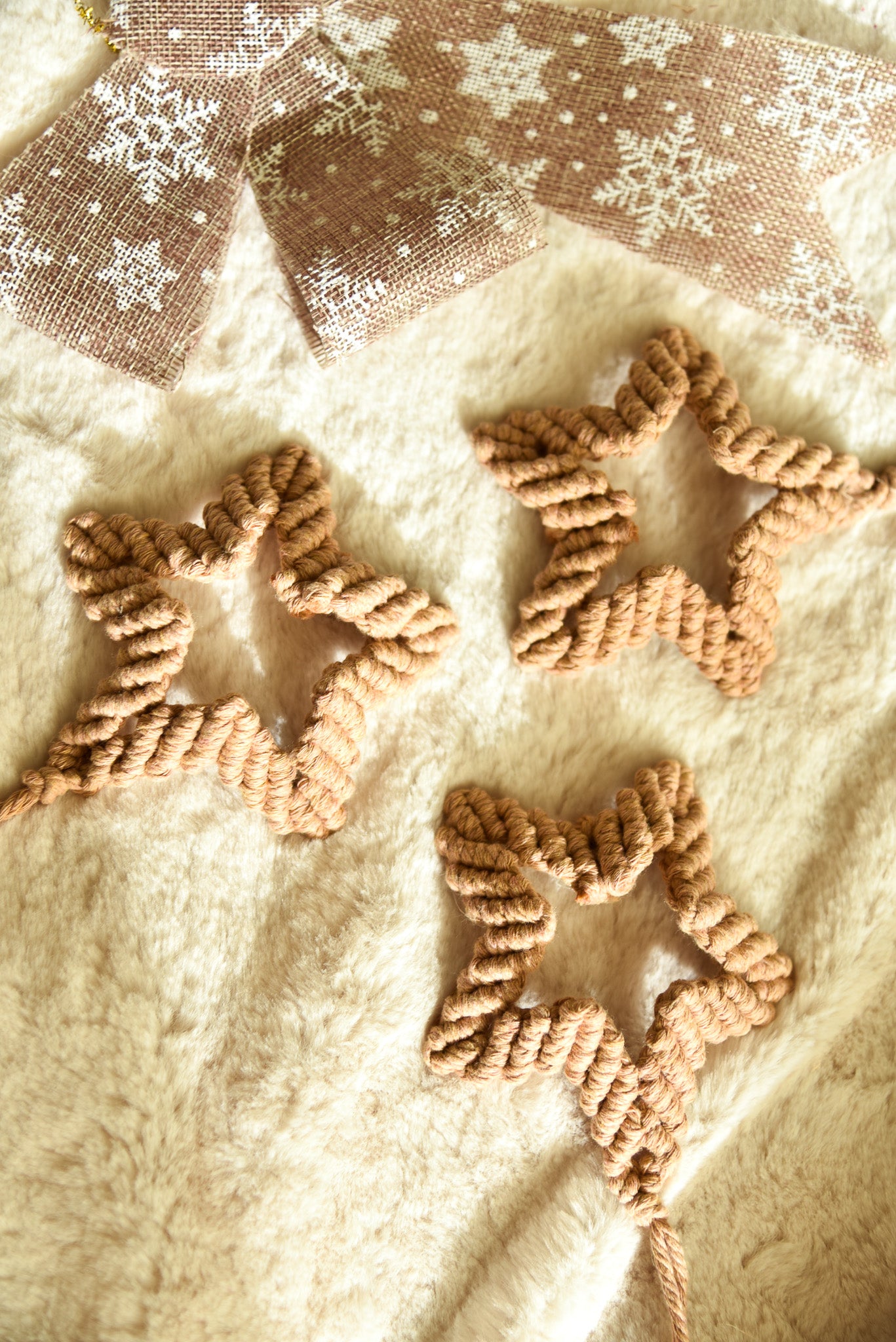 Petite étoile de noël camel